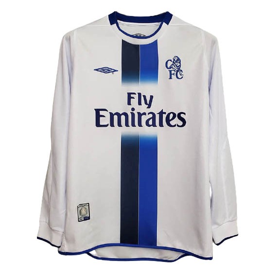 Authentic Camiseta Chelsea 2ª ML Retro 2003 2005 Blanco